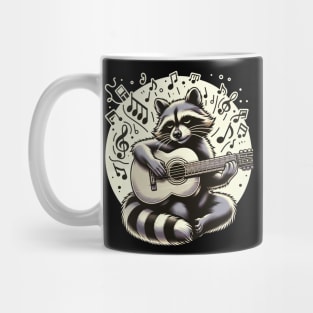 Melodic Raccoon Serenade Mug